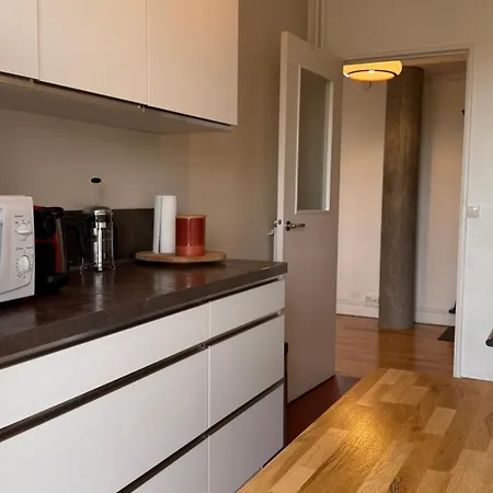 Au Design Retro Avec Ascenseur, Balcon Et Vue Panoramique 公寓 *